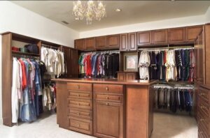 Master Closets Tampa FL Picture of a custom master closet system.